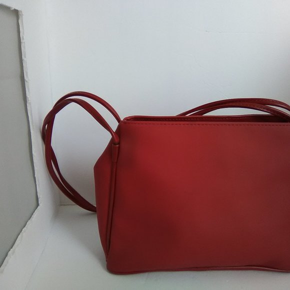 Vintage Esprit Red Medium Size Shoulder Bag/Pocketbook - Picture 7 of 13